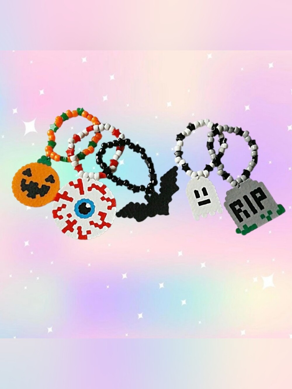 Halloween Kandi Bracelets Set